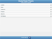 Tablet Screenshot of hometownfloorsonline.com